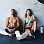 fit couple exercise